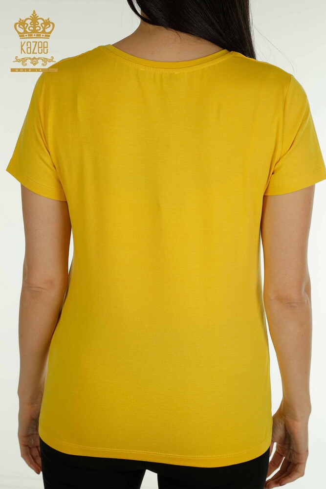 all'ingrosso Camicetta da donna - Manica corta - Giallo - 79178 | KAZEE - 6