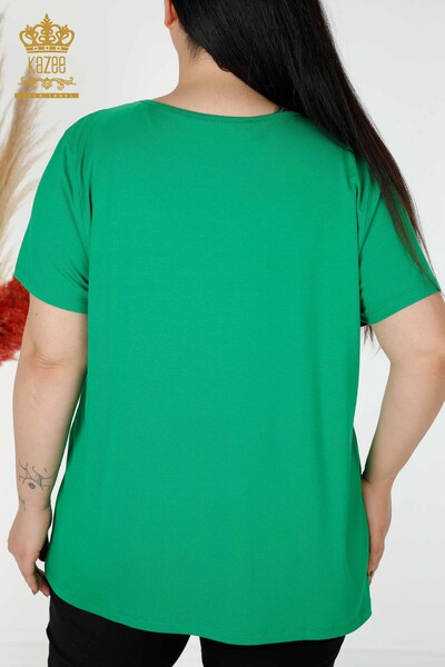 Venta al por mayor Blusa Mujer Tul Detallado Verde - 78996 | kazee - 7