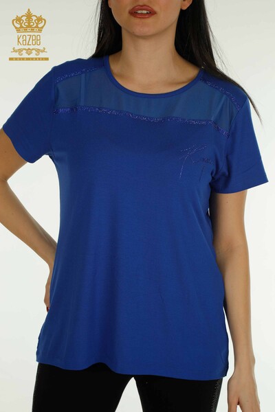 Venta al por mayor Blusa Mujer Tul Saks Detallada - 78996 | kazee - 2