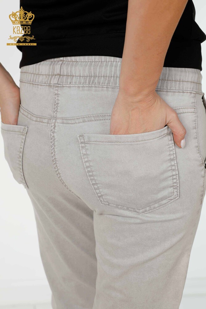 Venta al por mayor Pantalón Mujer Cintura Elástica Gris - 3500 | kazee - 8