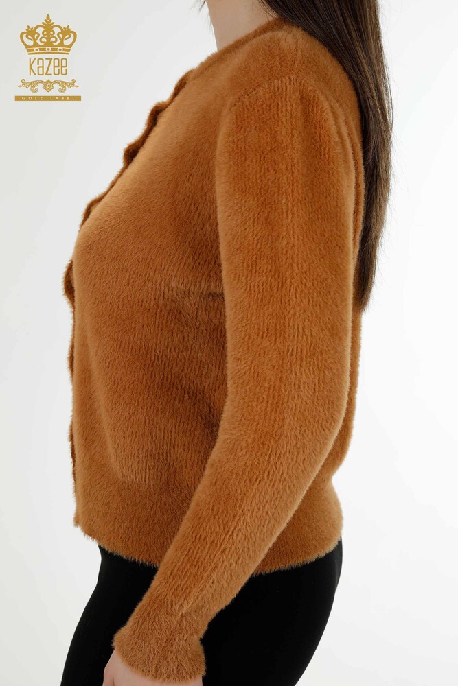 Grossiste Cardigan Femme Angora Marron - 19099 | KAZEE - 4