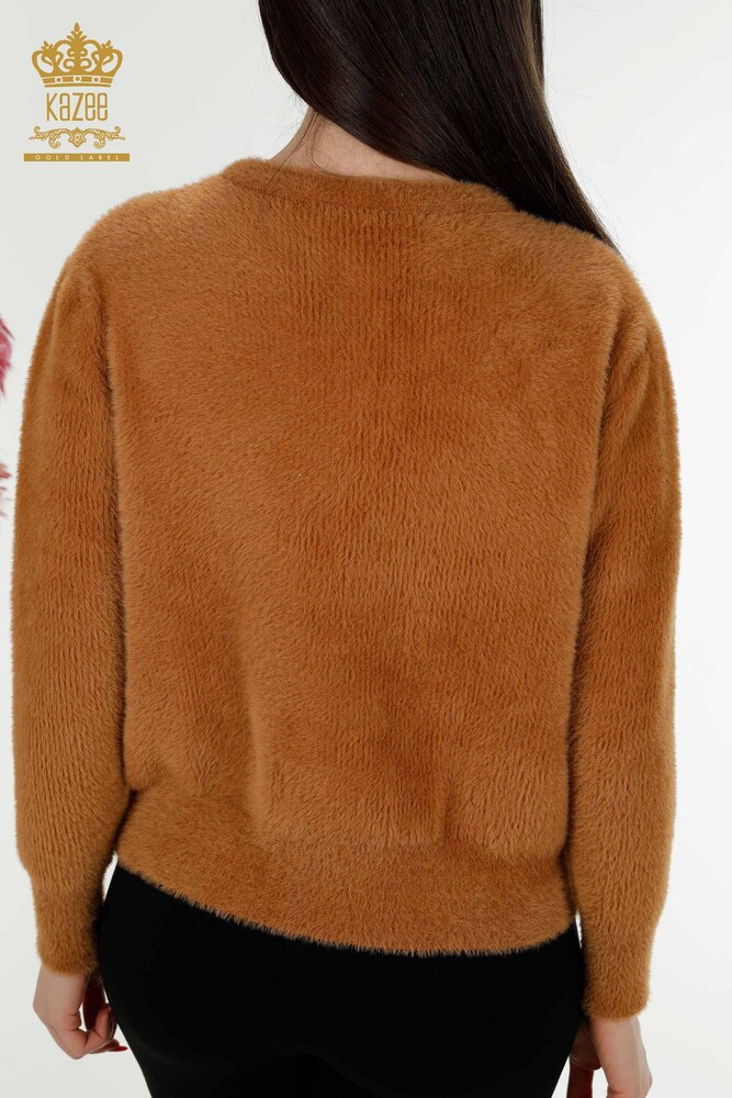 Grossiste Cardigan Femme Angora Marron - 19099 | KAZEE - 6