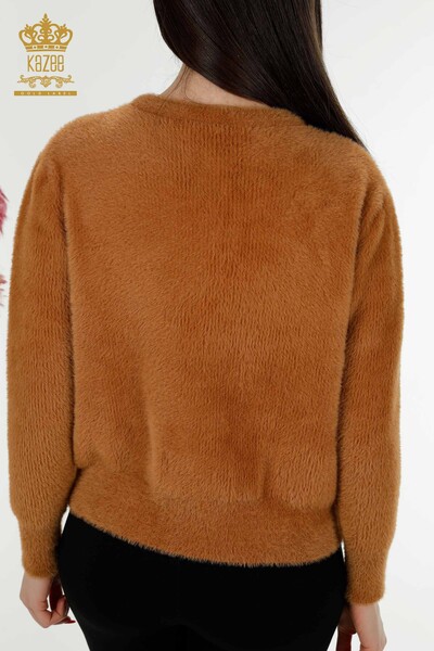 Grossiste Cardigan Femme Angora Marron - 19099 | KAZEE - 6