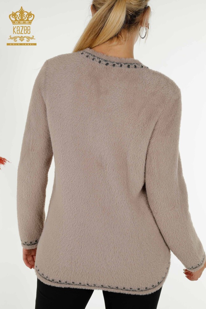 Cardigan Femme Angora Deux Poches Vison - 30371 | KAZEE - 7