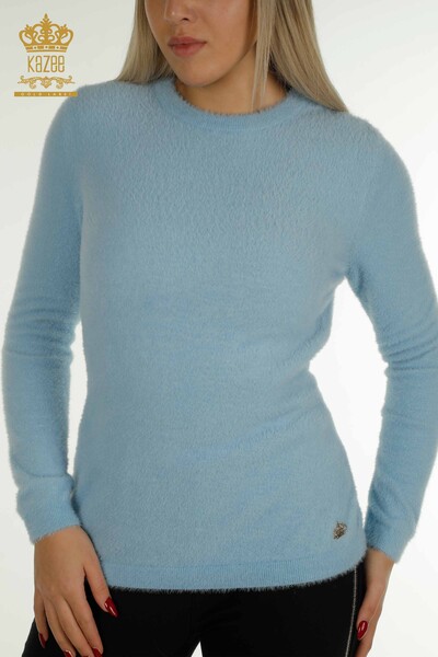 Grossiste Tricots Pull Angora Basic Bleu - 30490 | KAZEE - 2