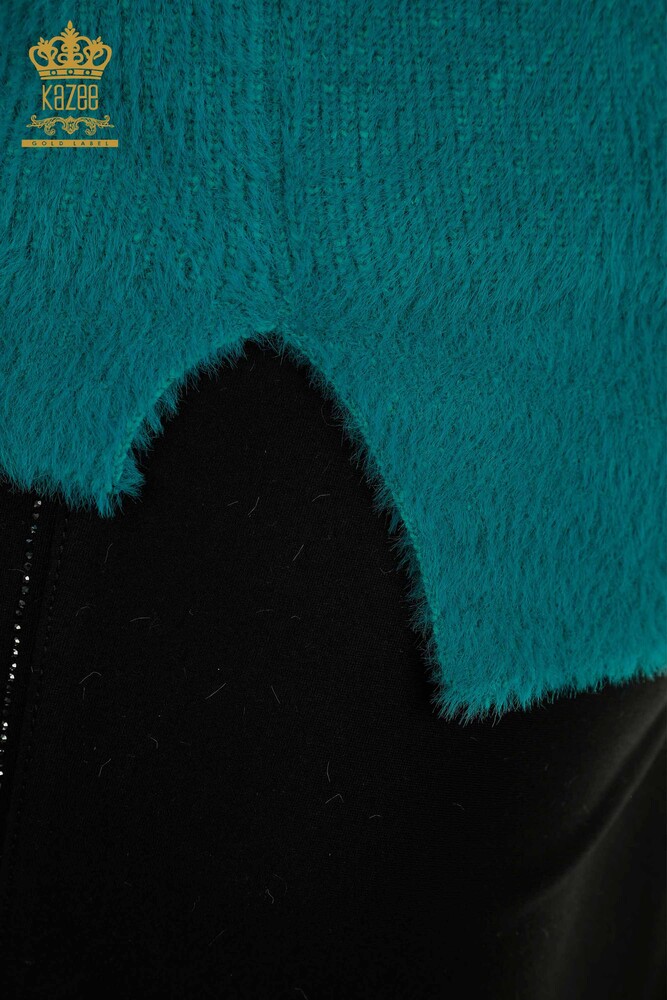 Pull en tricot à manches longues pour femmes en gros Turquoise - 30775 | KAZEE - 6