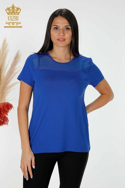 Wholesale Women's Blouse American Model Saks - 78857 | KAZEE 