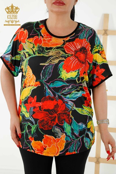 Wholesale Women's Blouse Digital Printing - 12102 | KAZEE - 2