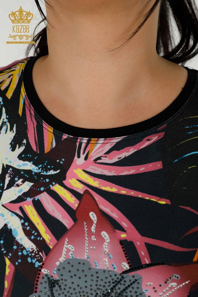 Wholesale Women's Blouses - Digital Printing - 79211 | KAZEE - 5