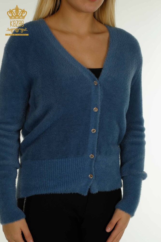 Wholesale Women's Cardigan Angora Indigo - 30447 | KAZEE - 2