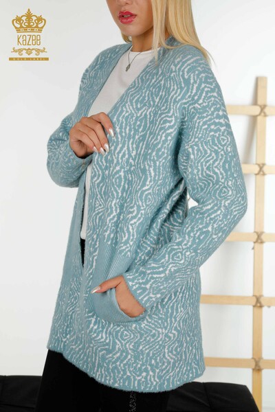 Wholesale Women's Cardigan Two Color Blue - 30121 | KAZEE - 2