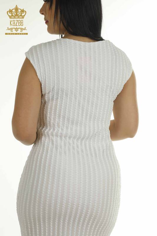 Wholesale Women's Dress Tulle Detailed Ecru - 2414-5962 | M.