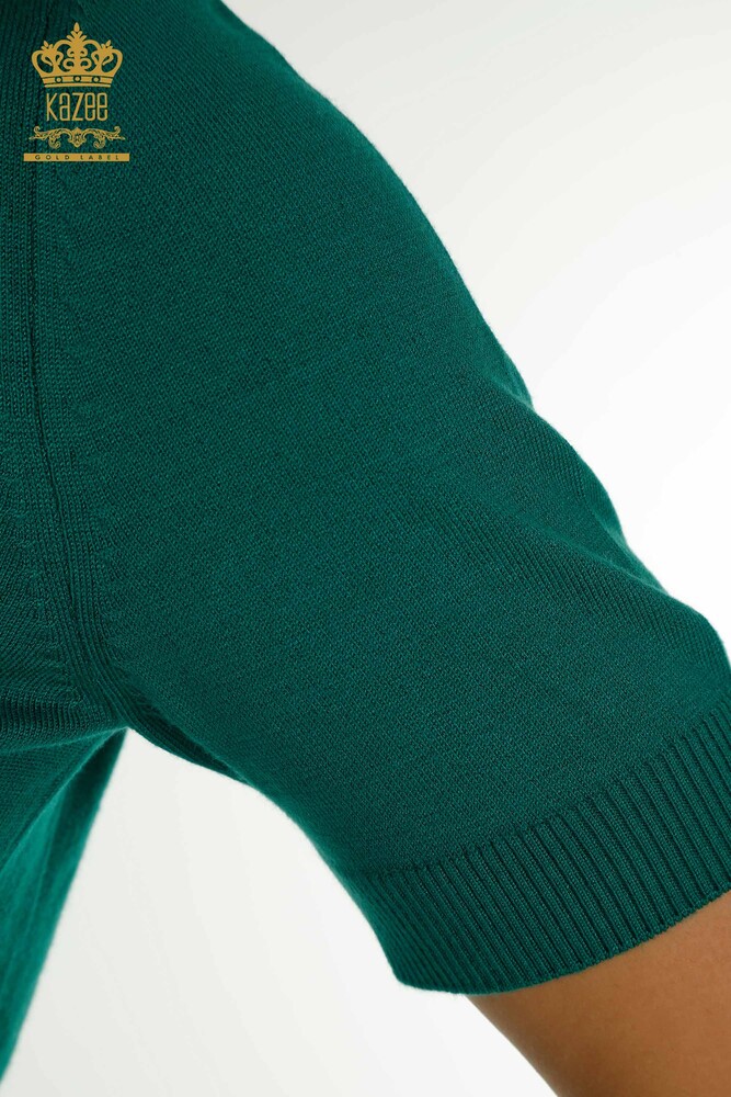 Wholesale Women's Knitwear Sweater American Model Green - 14541 | KAZEE - 4