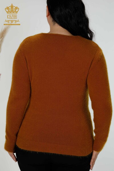 Wholesale Women's Knitwear Sweater Angora Mustard - 16994 | KAZEE - 7