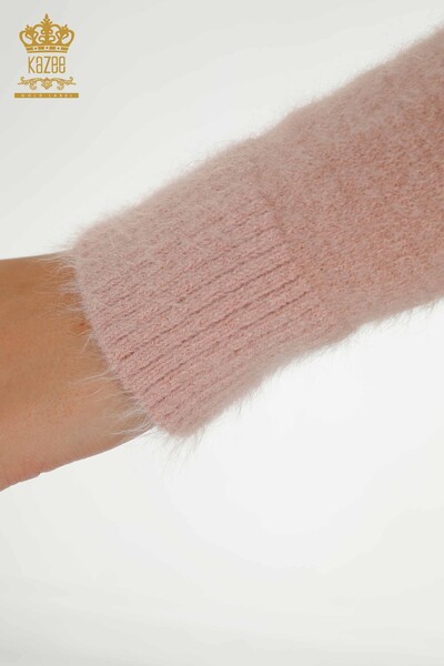 Wholesale Women's Knitwear Sweater Basic Angora Powder - 18830 | KAZEE - 6