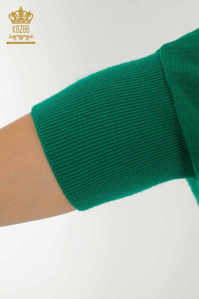 Wholesale Women's Knitwear Sweater - Basic - Green - 30241 | KAZEE - 5