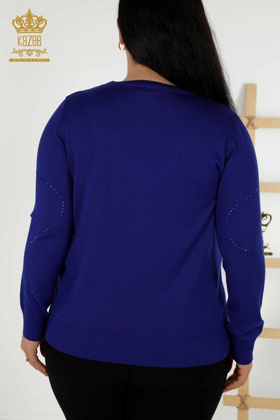 Wholesale Women's Knitwear Sweater - Crew Neck - Saks - 30157 | KAZEE - 8