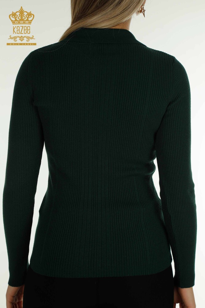 Wholesale Women's Knitwear Sweater Button Detailed Nefti - 30364 | KAZEE - 7