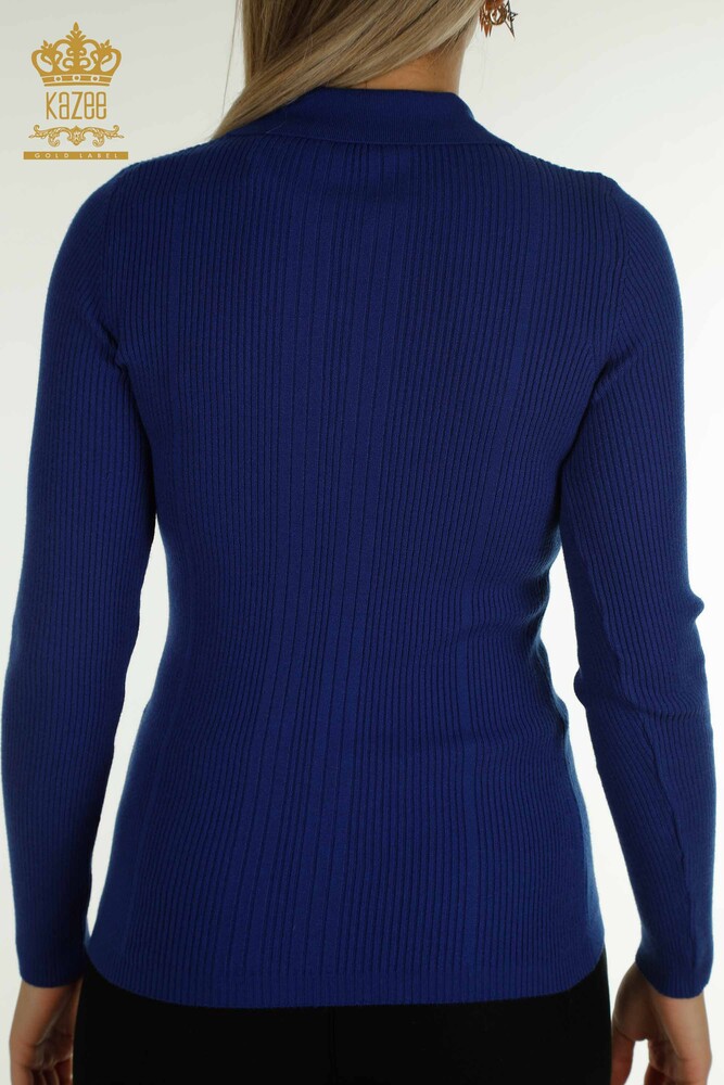 Wholesale Women's Knitwear Sweater Button Detailed Saks - 30364 | KAZEE - 7