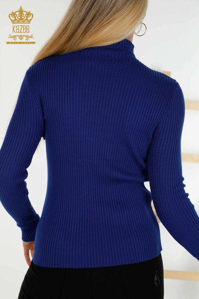 Wholesale Women's Knitwear Sweater Button Detailed Saks - 30394 | KAZEE - 6