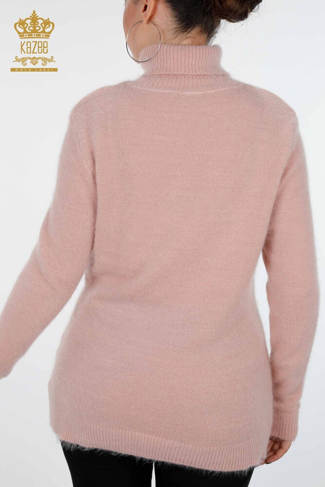 Wholesale Women's Knitwear Sweater Turtleneck Long Sleeve Logo - 18843 | KAZEE - 5