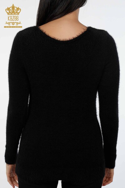 Wholesale Women's Knitwear Sweater Hair Knitted Angora Long Sleeve Basic - 18473 | KAZEE - 29