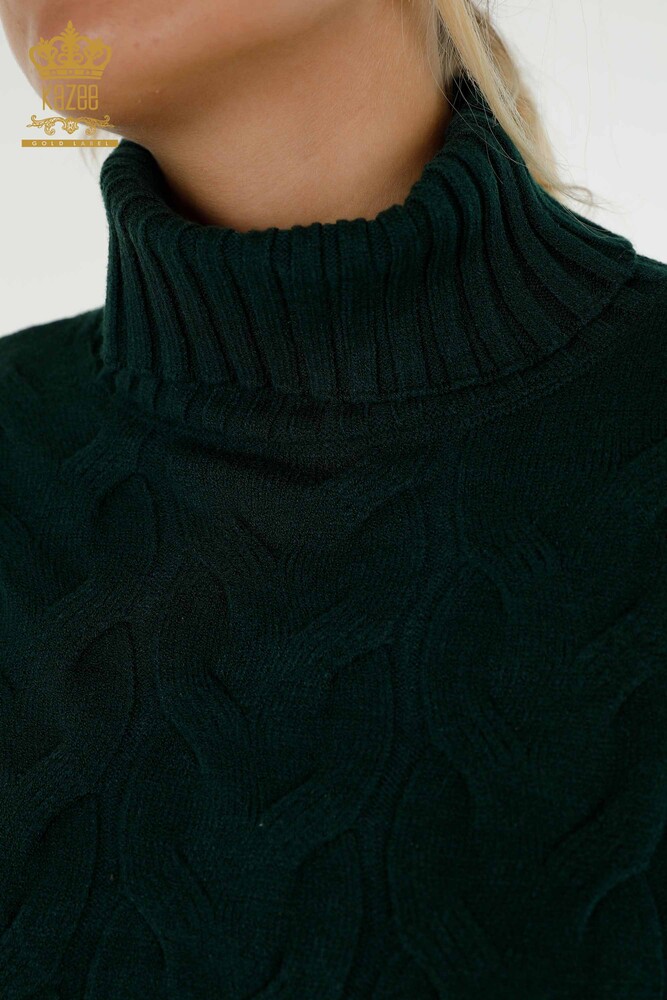 Wholesale Women's Knitwear Sweater Turtleneck Nefti - 30231 | KAZEE - 3