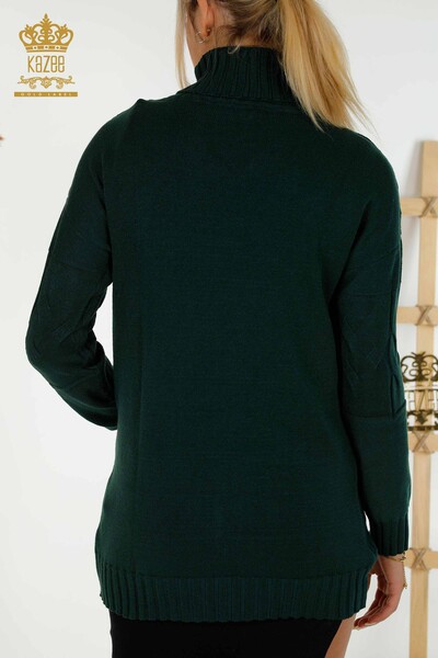 Wholesale Women's Knitwear Sweater Turtleneck Nefti - 30231 | KAZEE - 5