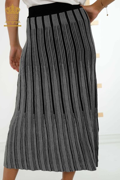 Wholesale Women's Skirt - Two Colors - Anthracite - 4131 | KAZEE - 4