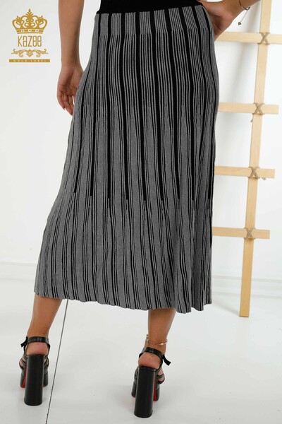 Wholesale Women's Skirt - Two Colors - Anthracite - 4131 | KAZEE - 5