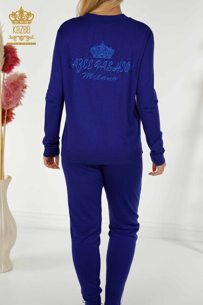 Wholesale Women's Tracksuit Set Zippered Saks - 30638 | KAZEE - 11