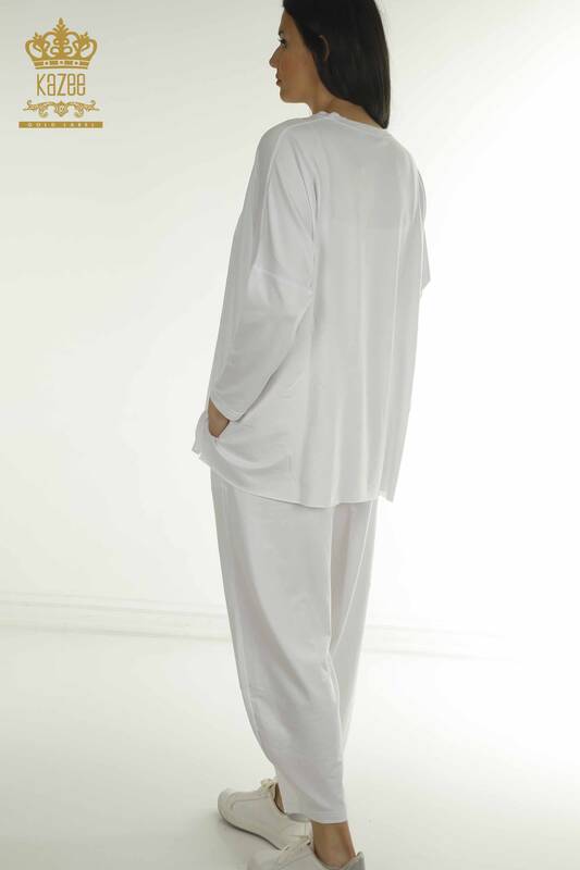 Wholesale Women's Two-piece Suit Long Sleeve Ecru - 2402-212295 | S&M