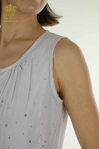 Женские платья оптом - Кружевные детали - Индиго - 20305 | КАZЕЕ - Thumbnail