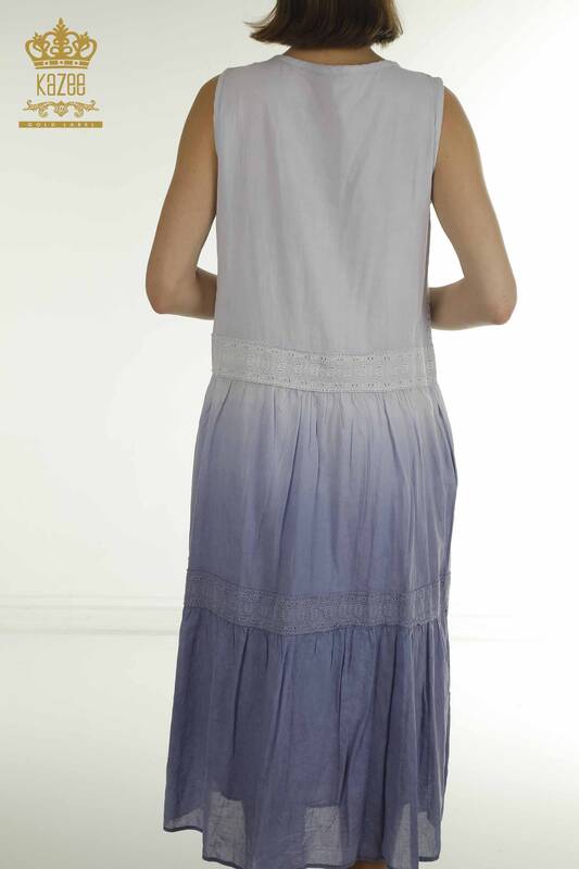 Женские платья оптом - Кружевные детали - Индиго - 20305 | КАZЕЕ