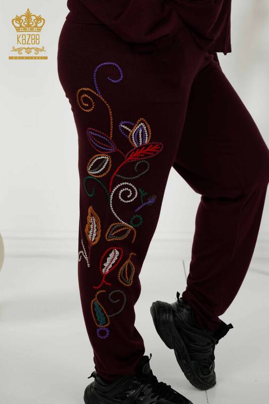 Женский спортивный костюм оптом - Красочный узор - Фиолетовый - 16657 | КАZEE